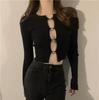 Casual Knit Sweater With Openwork Design For Women And Fall Fashion