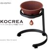 Ishigaki KOCREA Coffee Ceramic Filter & Stand Set, Circle, Black, 4496