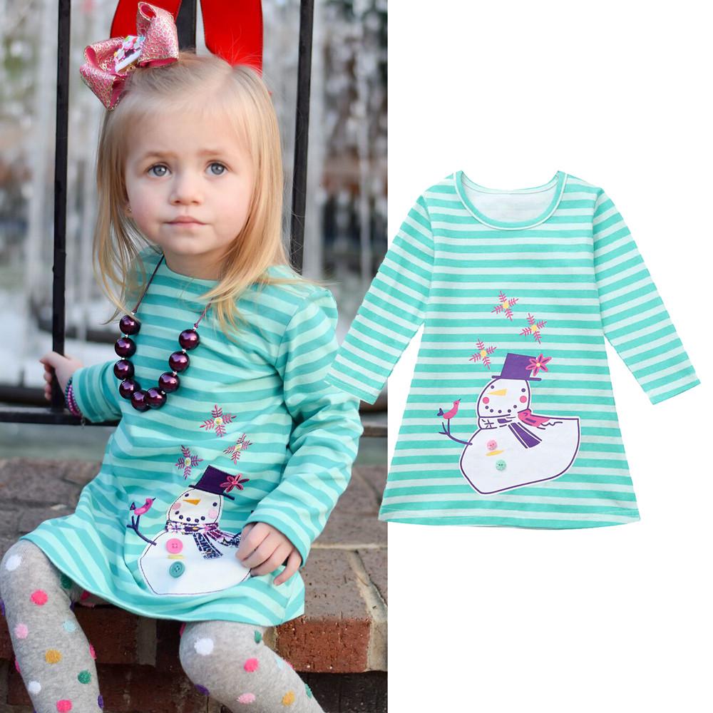 Buy BreakFaith_Christmas Toddler Kids Baby Girl Snowman Striped
