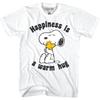 Snoopy Geluk is een Warme Knuffel T-shirt