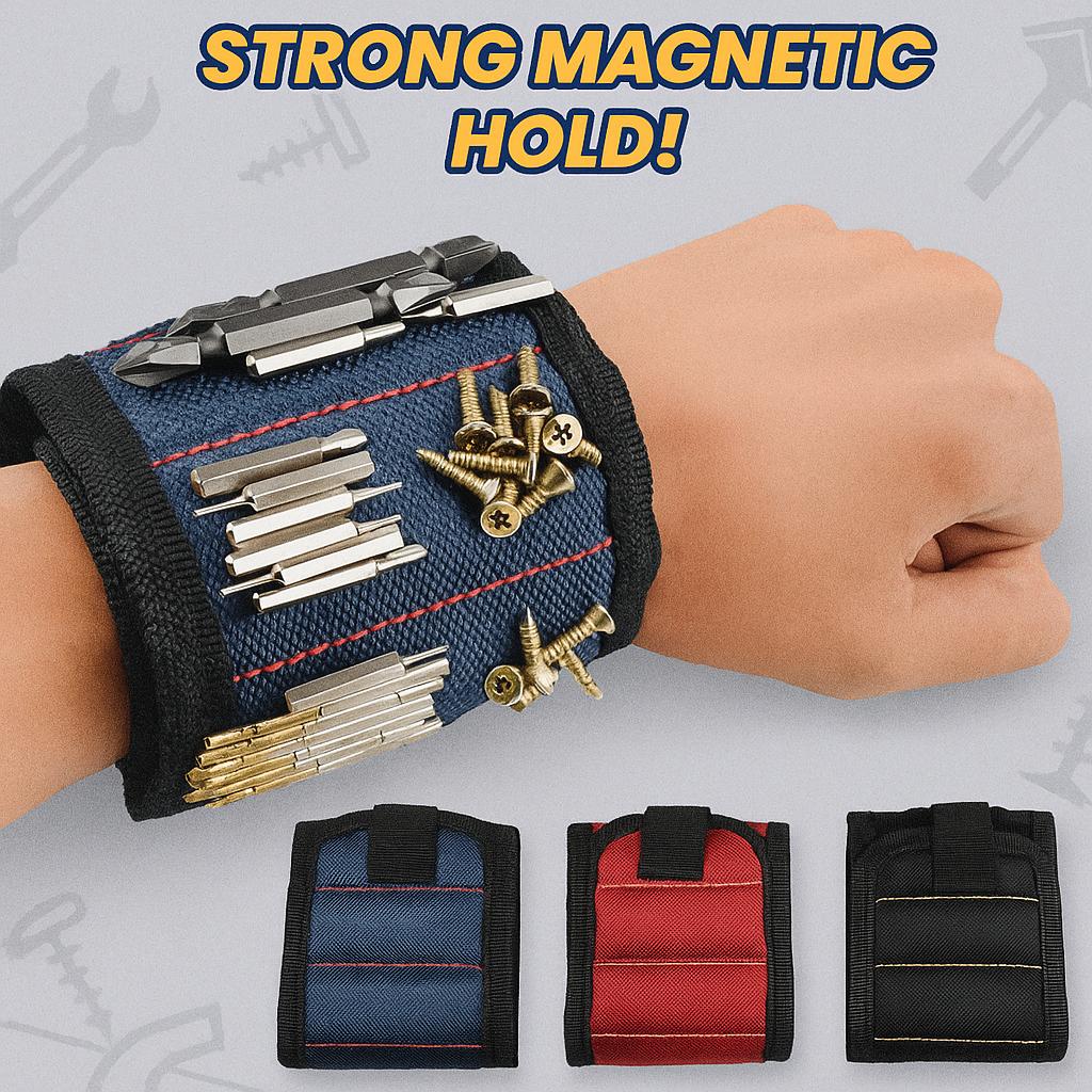 Magnetisk armbånd for å holde skruer spiker borebits, håndleddsverktøyholder belter med sterke magneter Kule gadgets for menn