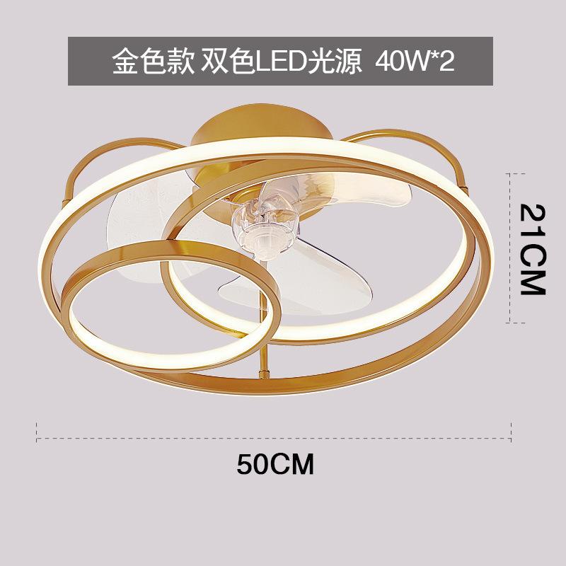 Modern simple LED Ceiling Fan Lamp with remote control Dining Room Bedroom Lamp Silent ceiling Fan light fixture Indoor lighting