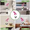 Premium Lifelike Artificial Phalaenopsis Orchid Potted Plant Decor for Living Room Office Kitchen Bedroom Study Desktop Home