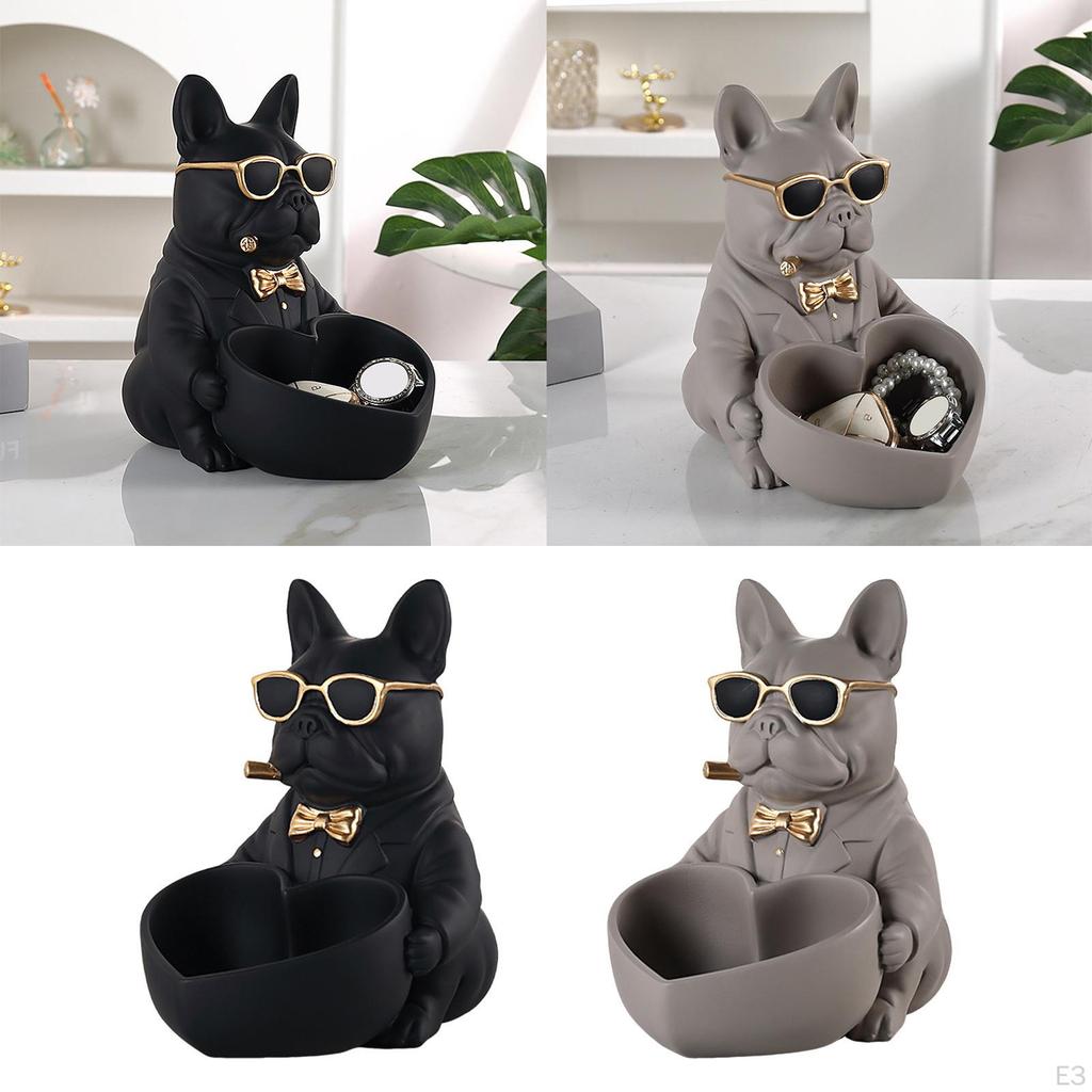 Figurine Key Holder Bowl for Tabletop Use 6.3x8.3x8.3inch Storage Solution