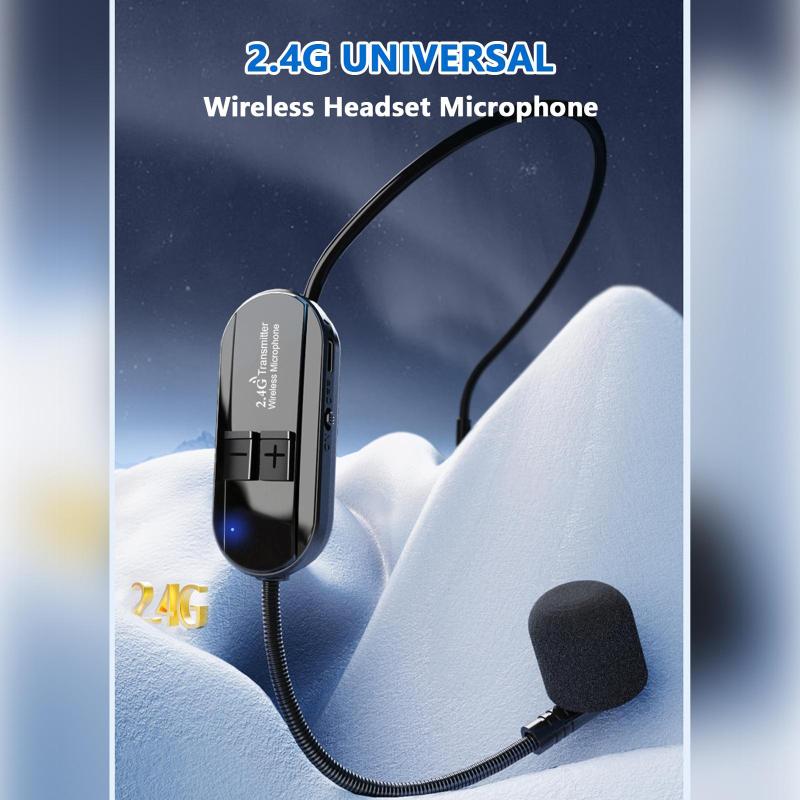 2,4g Kopf-montiert Drahtlose Mikrofon Kondensator Mic Für Audio Stimme Verstärker Lautsprecher Lehre