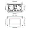Exhaust Fan with Waterproof House Low-power Caravans Side Air Vent Ventilation