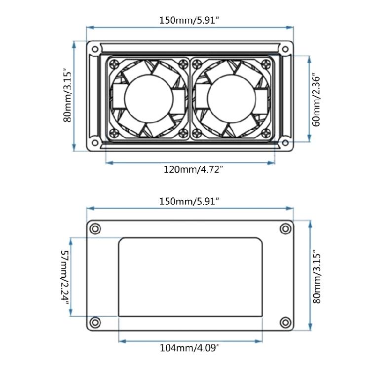 Exhaust Fan with Waterproof House Low-power Caravans Side Air Vent Ventilation