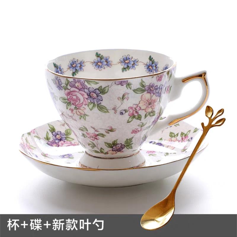 Set ceașcă de cafea și farfurii din ceramică nobilă din Europa Cana de ceramică de lux ceașcă de ceai din porțelan de calitate superioară Veselă de cafea pentru petreceri