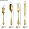 Stainless Steel Cutlery Set Knife Fork Spoon Set 4-piece Set Western Food Tableware Kitchen Accessories Coffee Spoon Fruit Fork