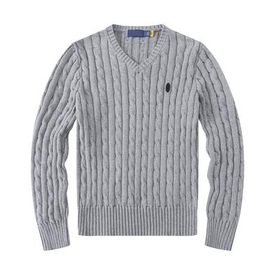 The Same Style of Long-sleeved O-neck Paul Wool Plaid Pullover Sweater for Couples, Providing Warmth and Being Thickly Knitted.