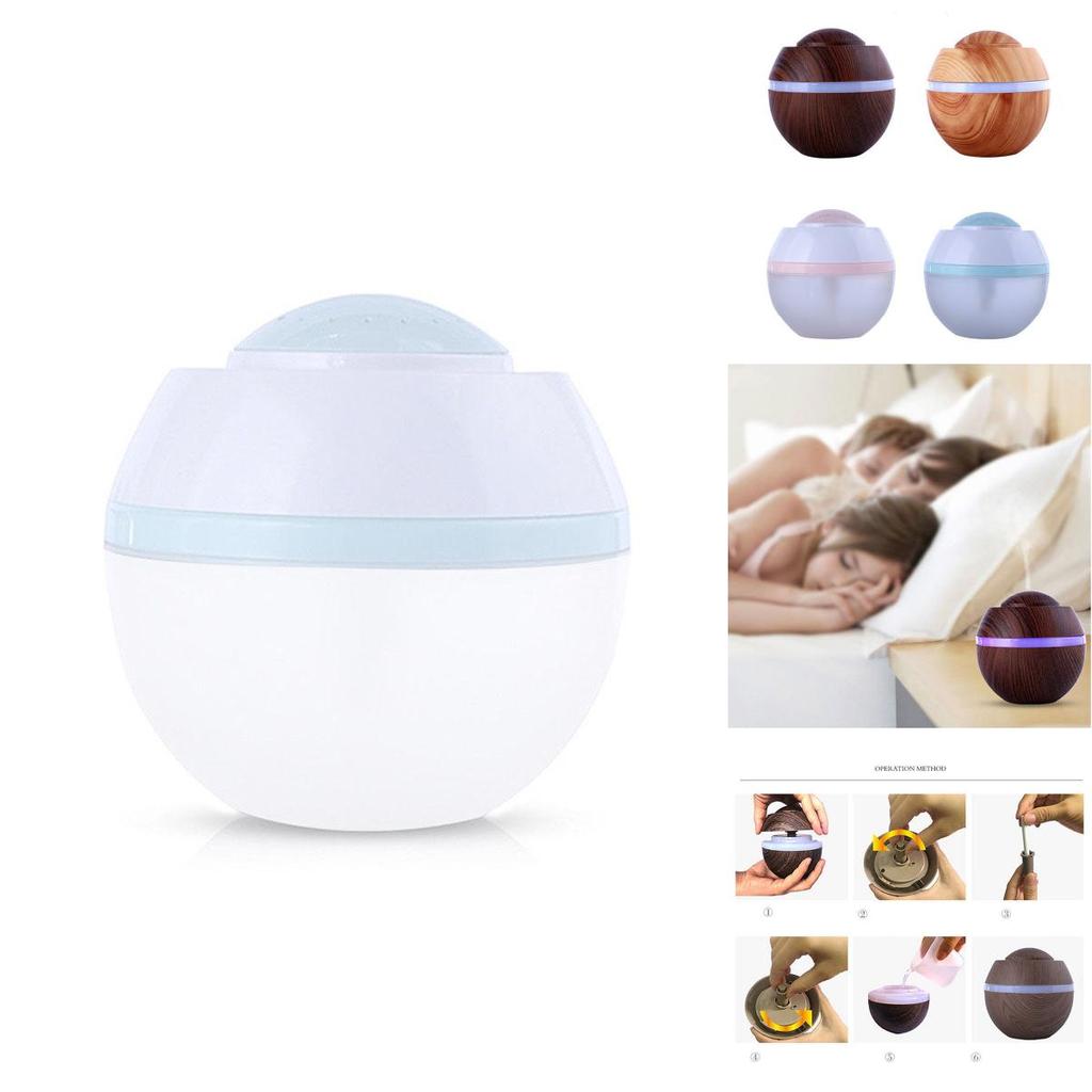 Luxurious Usb Led Ultrasonic Air Humidifier With Elegant Essential Aroma Oil Diffuser