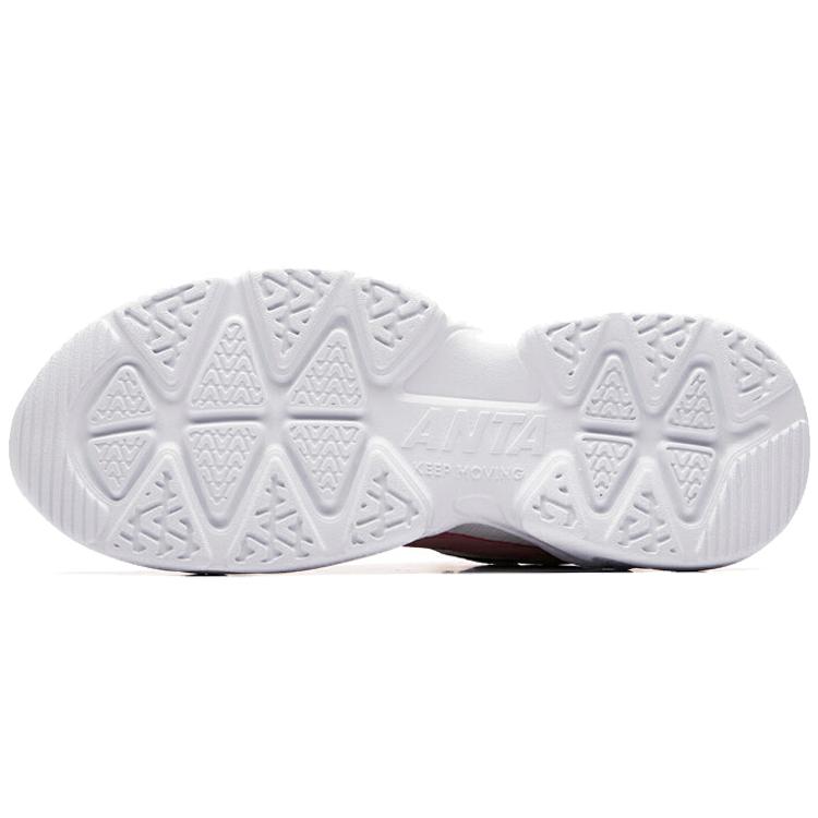 New ANTA Chunky Sneakers Women's Low top White Black Pink 121938822R-5