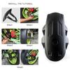Universal Black Plastic Motorcycle Rear Wheel for Fender Splash Guard Rear Wheel Cover Splash Guard Mudguard with