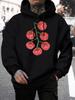 Fresh Tomato Fruit Design Hoodies Men Pocket Autumn Hoody Casual Fleece Streetwear Warm Unisex All-Match Hip Hop Clothing