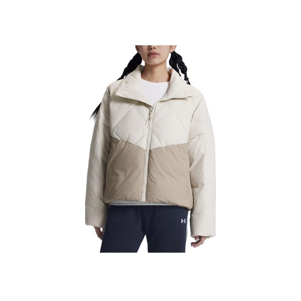 Under Armour Elicit 600 Fill Warm Sports Casual Short Down Jacket Outdoor Stand Collar Loose Fit Women Jacket 6003971-110