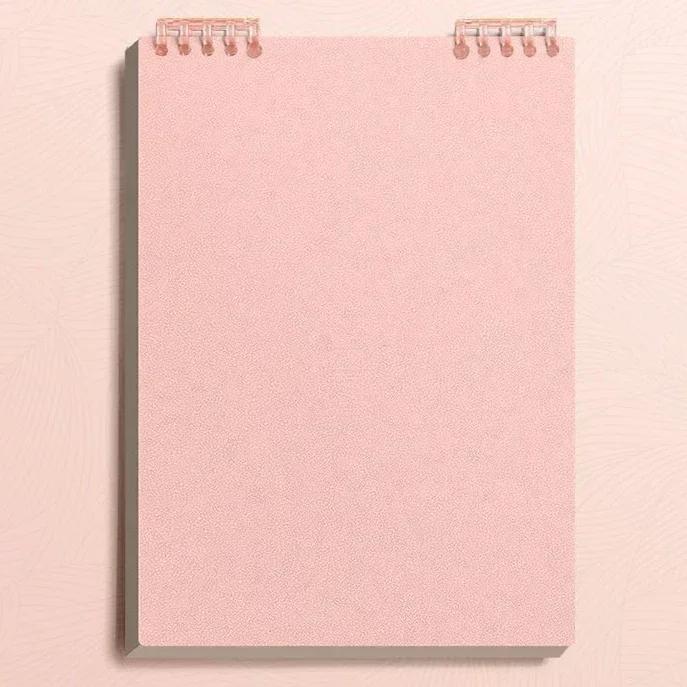

Spiral Binding A5 Thick Notebook Loose-leaf Lined Pages Journal for Students School Office Supplies A5 розовый