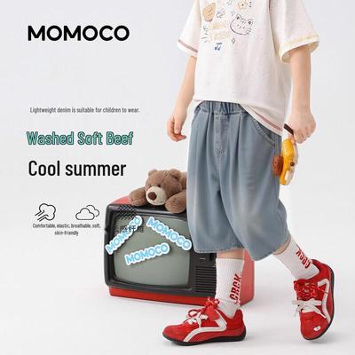 MOMOCO Boys' Trendy Summer Cropped Denim Pants