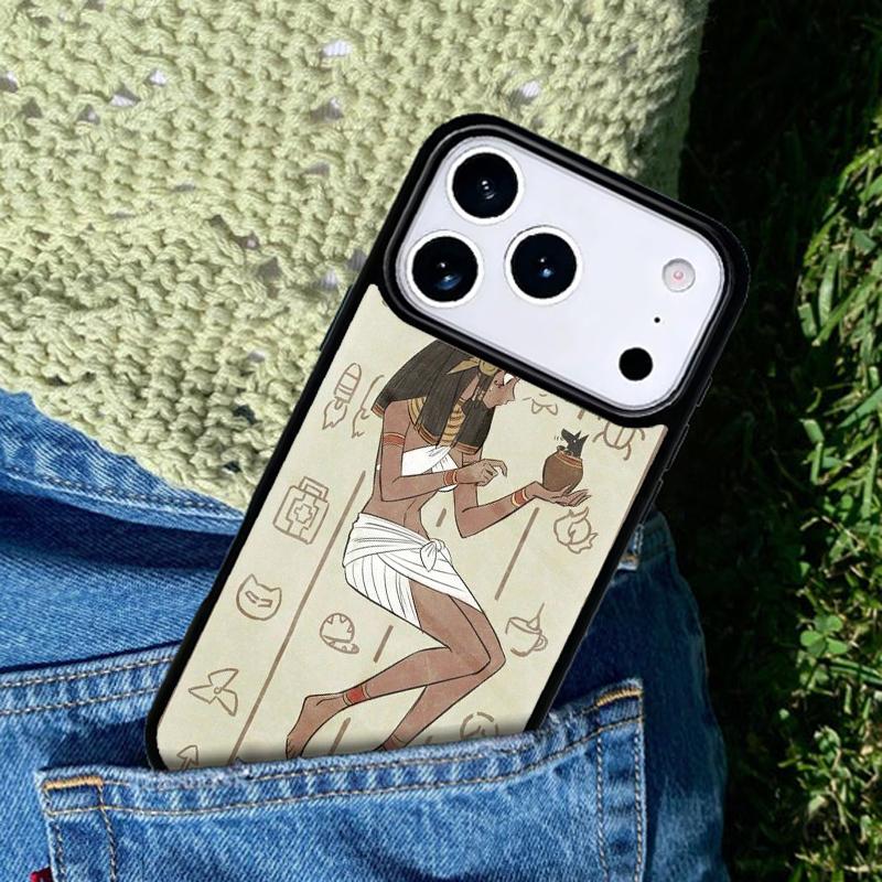 Egypt Nefertiti Anubis Ankh soft phone case cover Compatible with for IPhone 17air 16e 15 14 13 12 11Pro Max 17 Air