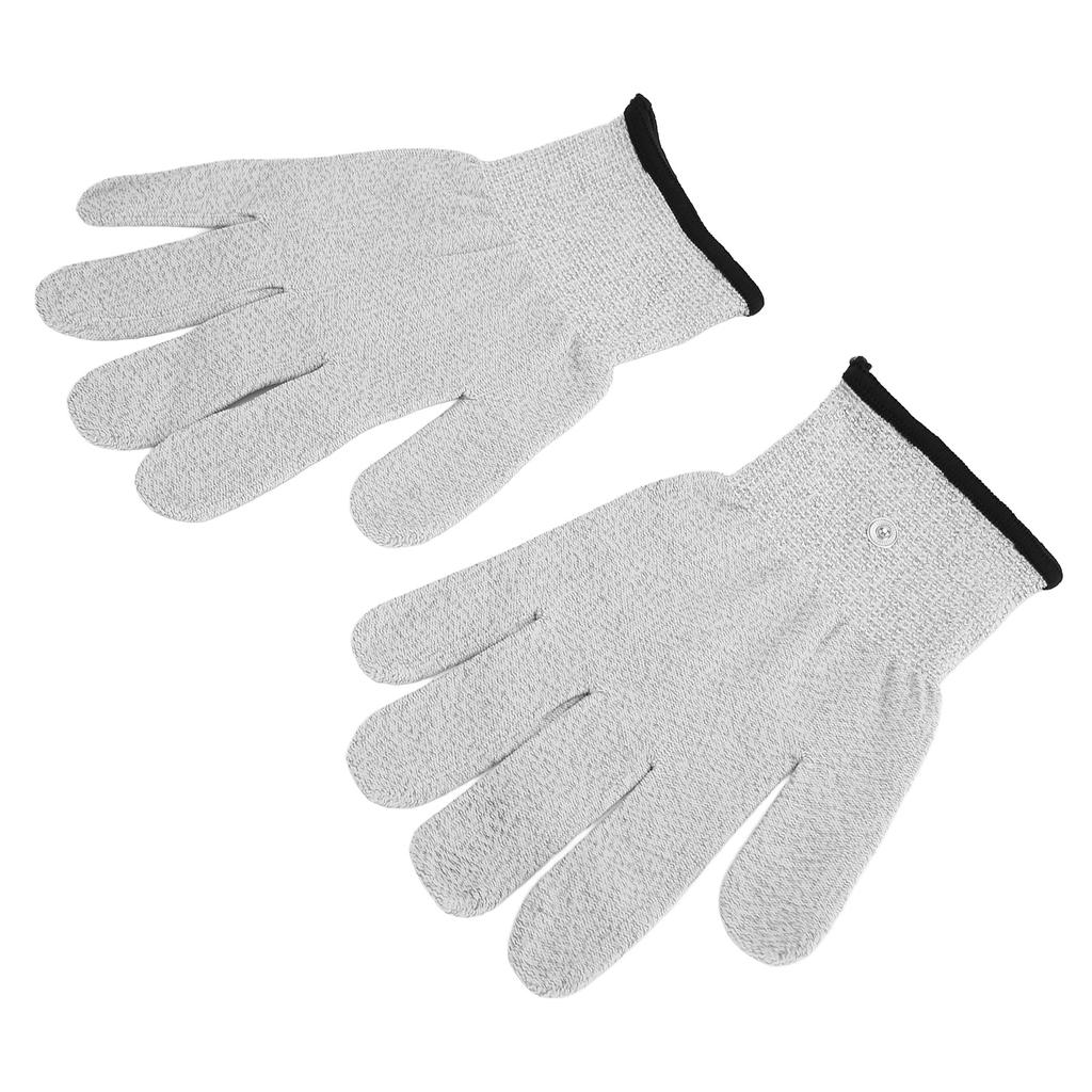 Electrode Gloves Conductive Fiber Electrode Massage Gloves with Lead Wires for Pain Injuries