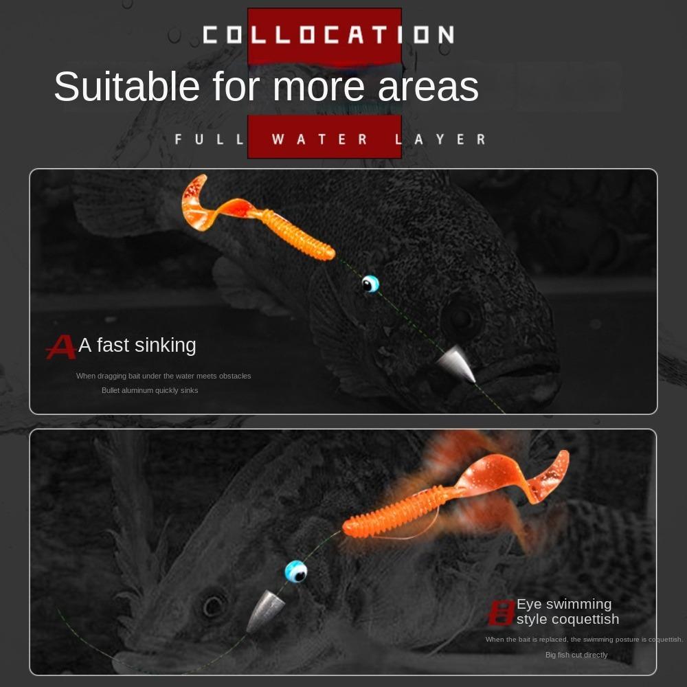 5 pièces/lot avec crochets de poids, ensemble de plate-forme Texas avec barbe, Kit de plate-forme de caroline, vivaneau de pêche