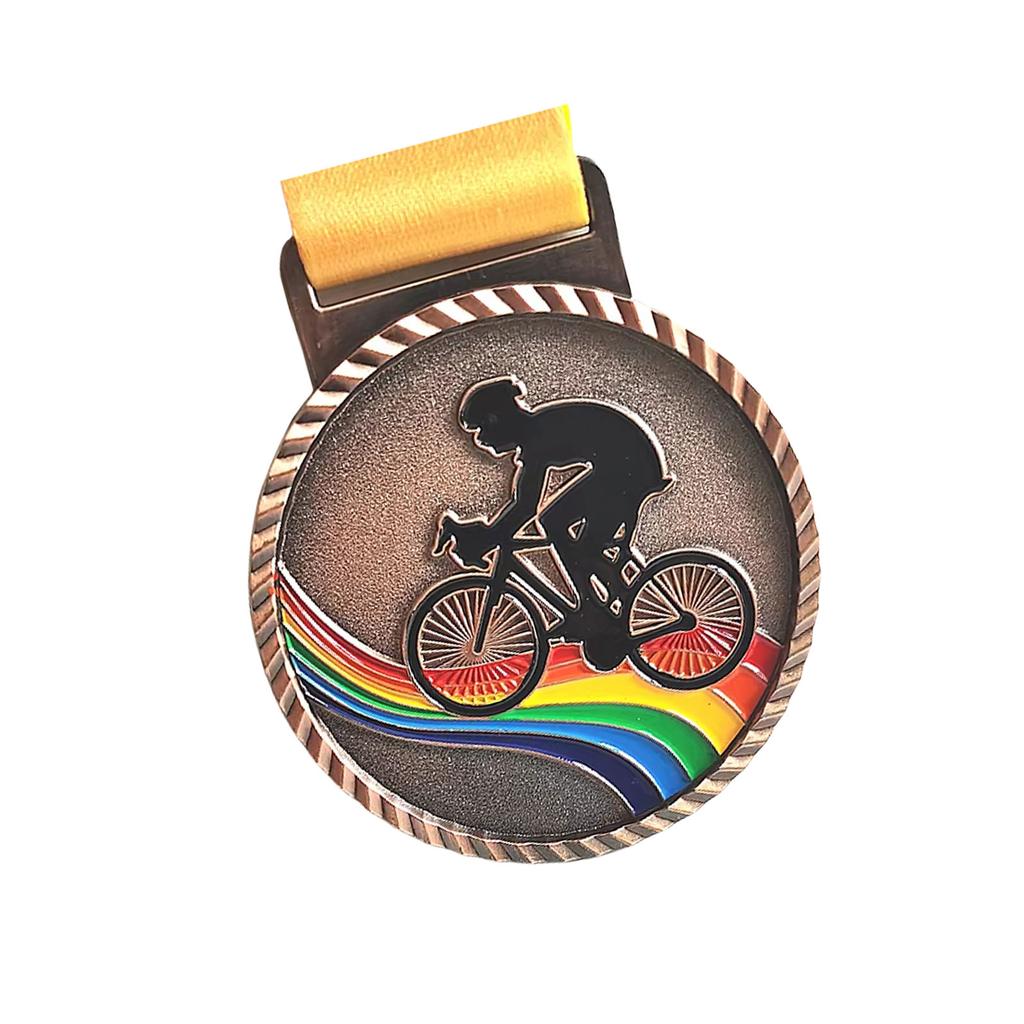 Siegermedaille für Kinder Jugendliche Veranstaltungen Klassenzimmer Büro und Sport Metall Gold Silber Bronze Auszeichnungsmedaille mit Band