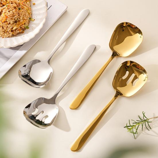 Nerezová polévková lžíce Kuchyňský příbor Lžíce Velká hlava Servírovací naběračka pro Restauraci Kavárnu Bufet Domov