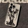 Ins Anime Cartoon Dark Angels Soft Anti Fall Phone Case For iPhone 16 15 14 13 12 11 Pro Max XS X XR 7 8 SE Soft Cover
