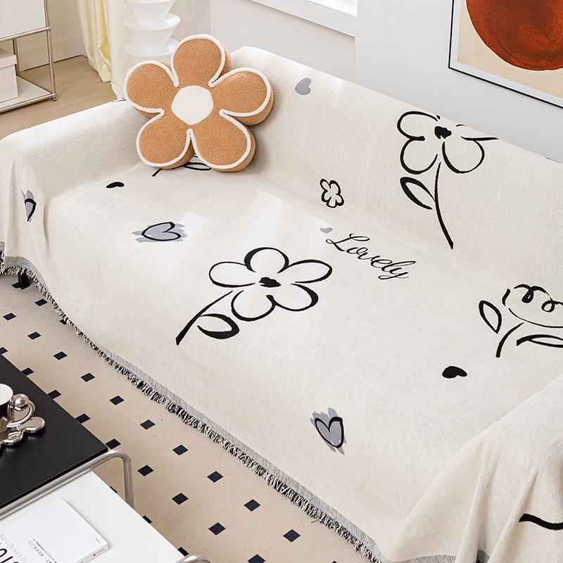 Soft Chenille Sofa Cover Throw Towel Blanket Couch Cover Universal Anti-cat Scratch Sleeping Blanket Living Room Home Decor