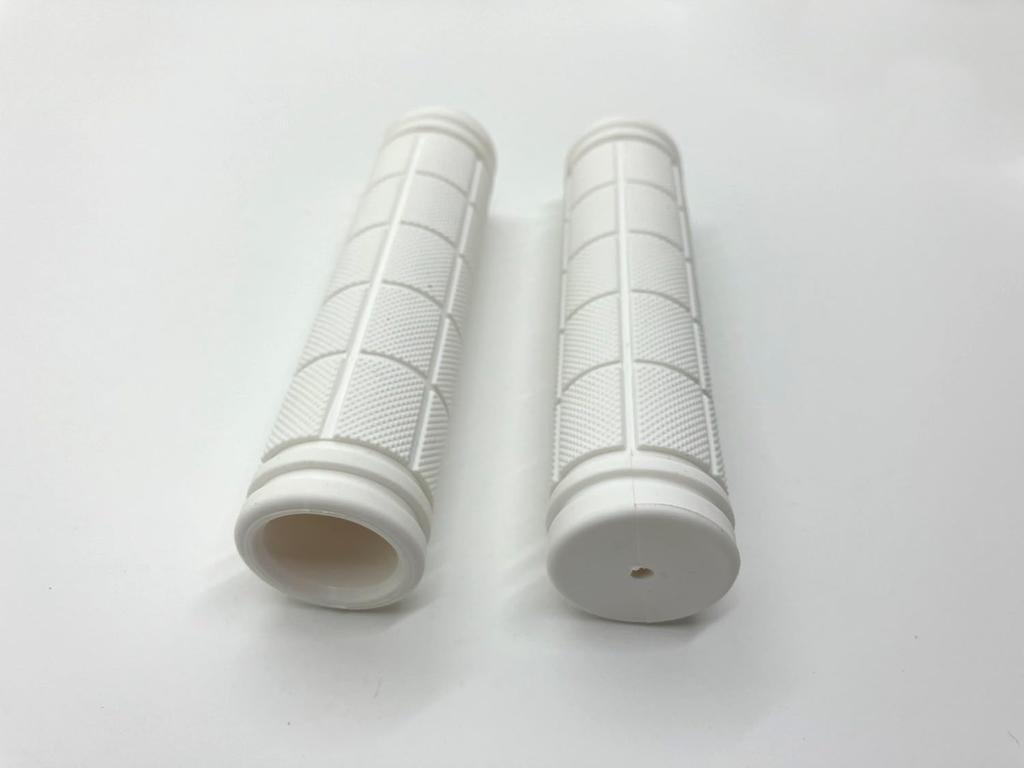 Beatus Basic Pattern Bicycle Handle Grip Universal (White)