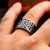 Adjustable Viking Odin Rune Retro Popular Men's Pure Ring Hand Jewelry