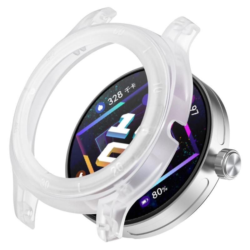 Protective Shell Fit for Smartwatch Protective Frame Cover Smartwatch Replacement Half-Coverage Case Hoiusing