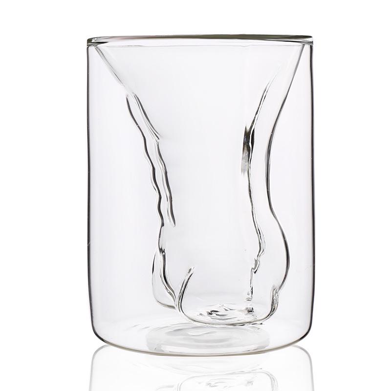 

Elegant Double-Walled Insulated Glass Cup for Women - Perfect for Water, Whiskey, Beer, or Spirits 101-200ml