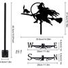 Weather Vane Metal Animal Iron, Witch And Dragon, Witch and Cat, Rooster, Outdoor Roof Garden Decoration Weather Vane, Home Crafts, Holiday Gifts
