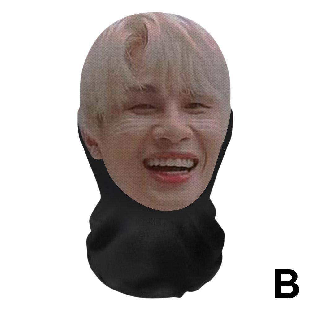 Nová 3D tištěná celoobličejová maska Elastická síťovina Pro Unisex Cosplay Pokrývka hlavy Párty Simulace Kukla Čepice Pokrývka hlavy Prodyšná Rekvizita