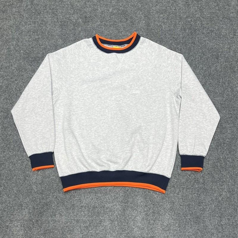Mens Casual Set Long Sleeve Embroidered Sweatshirt Shorts Color Block Fleece Lined Streetwear 18-24 Years