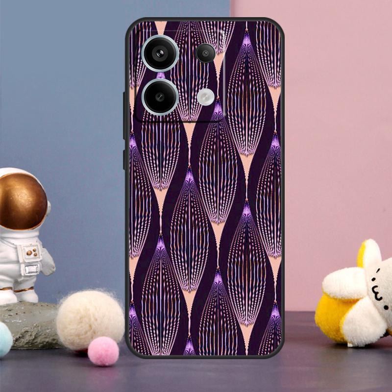 African Style Fabric Print Case For Xiaomi Redmi Note 14 13 9 10 11 12 15 Pro Plus Redmi 15 15C 14C 10C 12C 13C Cover