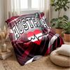 Austria Football Printed Flannel Blanket Skin Friendly Warm Decorative Throw for Indoor Couch Bed Daily Use