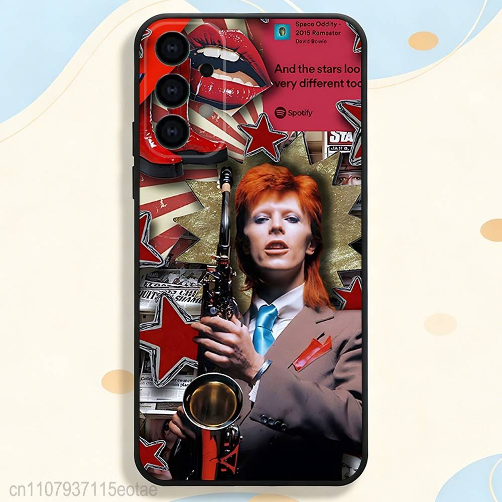 D-David Blackstar Bowie Phone Case For Samsung S25,S24,S21,S22,S23,S30,Ultra,S20,Plus,Fe,Lite,5G Black Cover