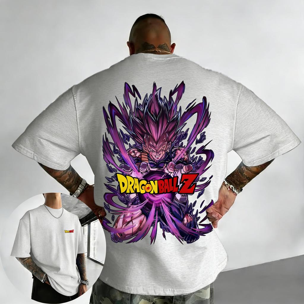 Dragon Ball Trendy Hot Items Anime Tshirt Summer New Vegeta Printed Mens and Womens Trendy Versatile Loose Casual Top