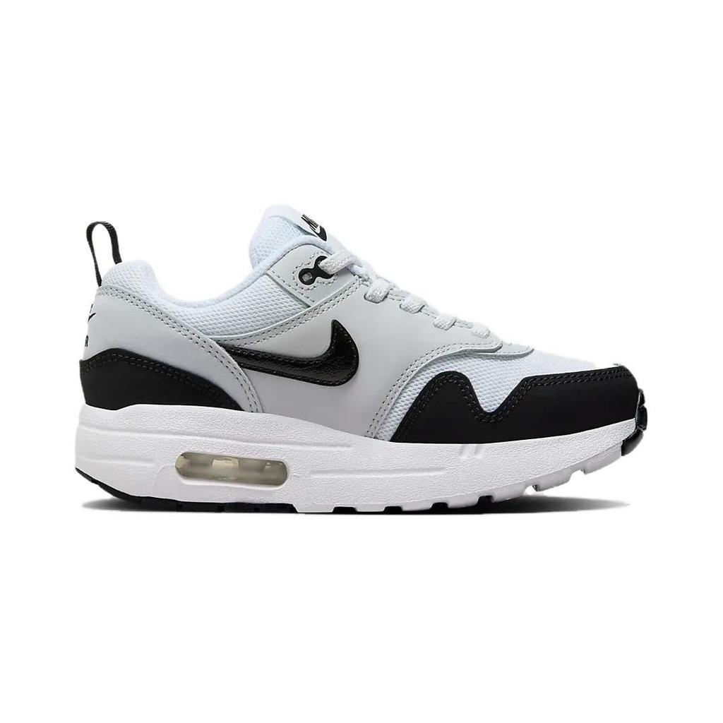 Nike Air Max 1 EasyOn PS Pure Platinum Schwarz Kinder Sneaker Weiß DZ3308-106