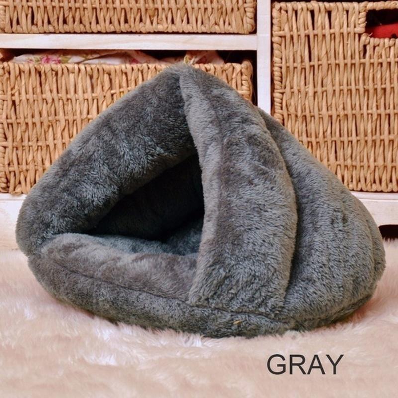 New Pet Cat Dog House Sleeping Bed  Kennel Puppy Cave Super Soft Mat Pad Warm