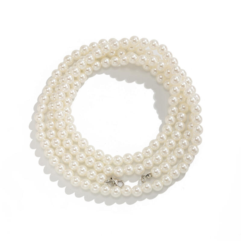 Trend Multi Layer Imitation Pearl Beaded Anklets for Women Ladies Punk Street Style Popular Anklets Pants Chains Jewelry Gifts