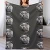 Scottish Fold Blaue Schönheit Kuscheldecke Warme Plüschige Flauschige Decke für das Wohnzimmer