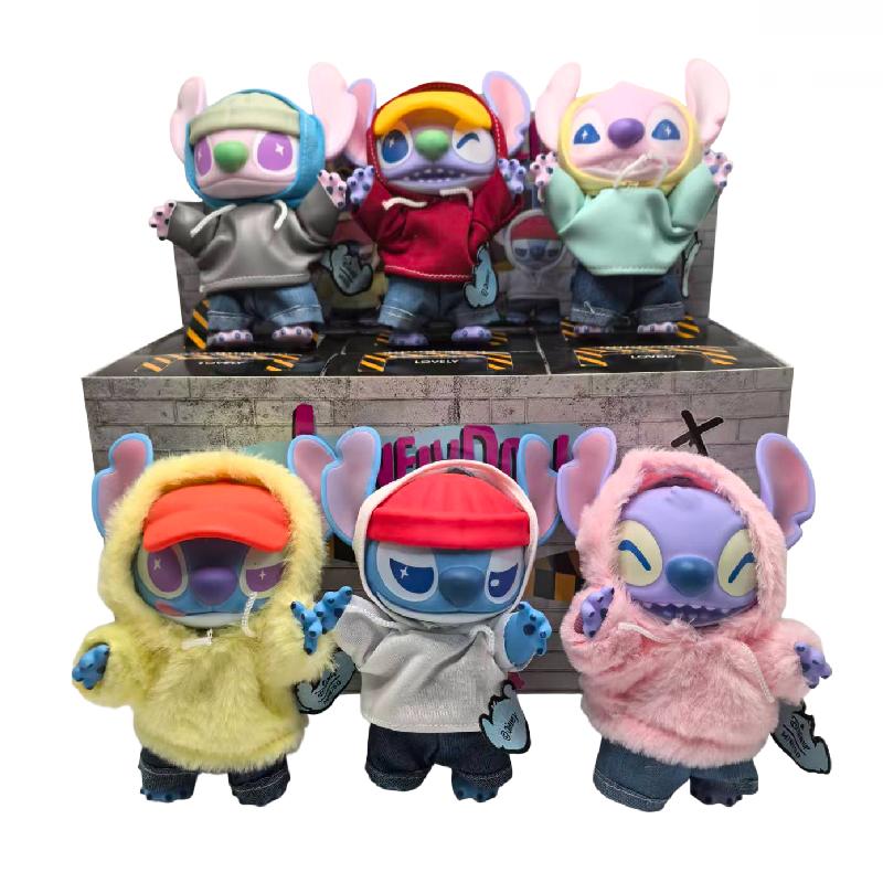 Stitch Gen Z Street Series Blind Box Figur Niedliche Vinylpuppe Plüschornament Spielzeugsammlung Geschenk Kind Weihnachtsgeschenk