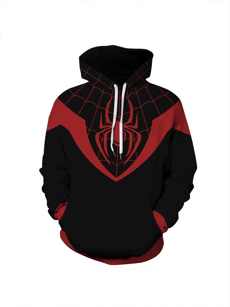 Digitaldruck Hoodie im Spider-Man Stil