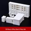 Mini Furniture Sand Table Model: Sectional Apartment Type with Boss’s Office and Writing Desk