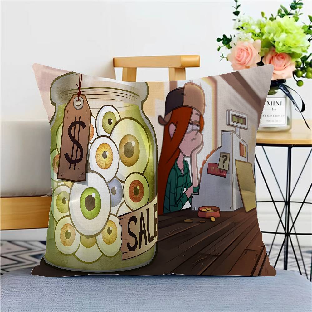 Film Gravity Falls Pillow Gift Home Office Decoration Bedroom Sofa Car Cushion Cover Case 45x45