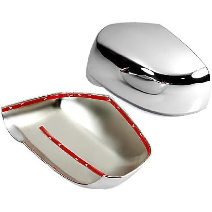 Triple Chrome Mirror Cover Trims For 2005 2006 2007 2008 2009 2010 Nissan Versa Tiida Latio