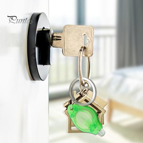 Μίνι φακοί LED 2 τμχ με μπρελόκ Συμπαγές μέγεθος Φορητό με μπαταρία τροφοδοτούμενο για υπαίθριο κάμπινγκ Φωτεινές μικροσκοπικές λάμπες έκτακτης ανάγκης