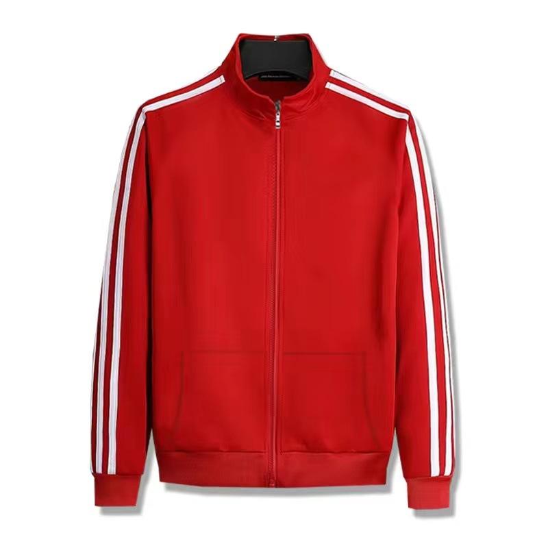 Spring and Autumn Casual Sportswear Set, Men's Stand-up Collar Cardigan Sweatshirt